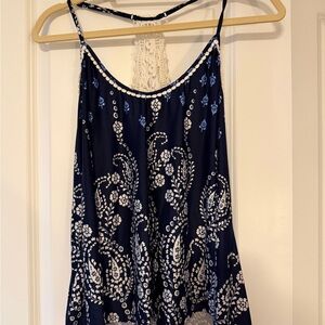 In Bloom Navy and White Camisole XL